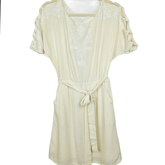 NWT Esley dress sz S peekaboo back and shoulder Egyptian style - Picture 1 of 14